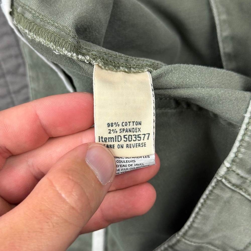 LL Bean Favorite Fit Olive Green Utility Short Women 10 Stretch Outdoors Granola - Picture 5 of 10